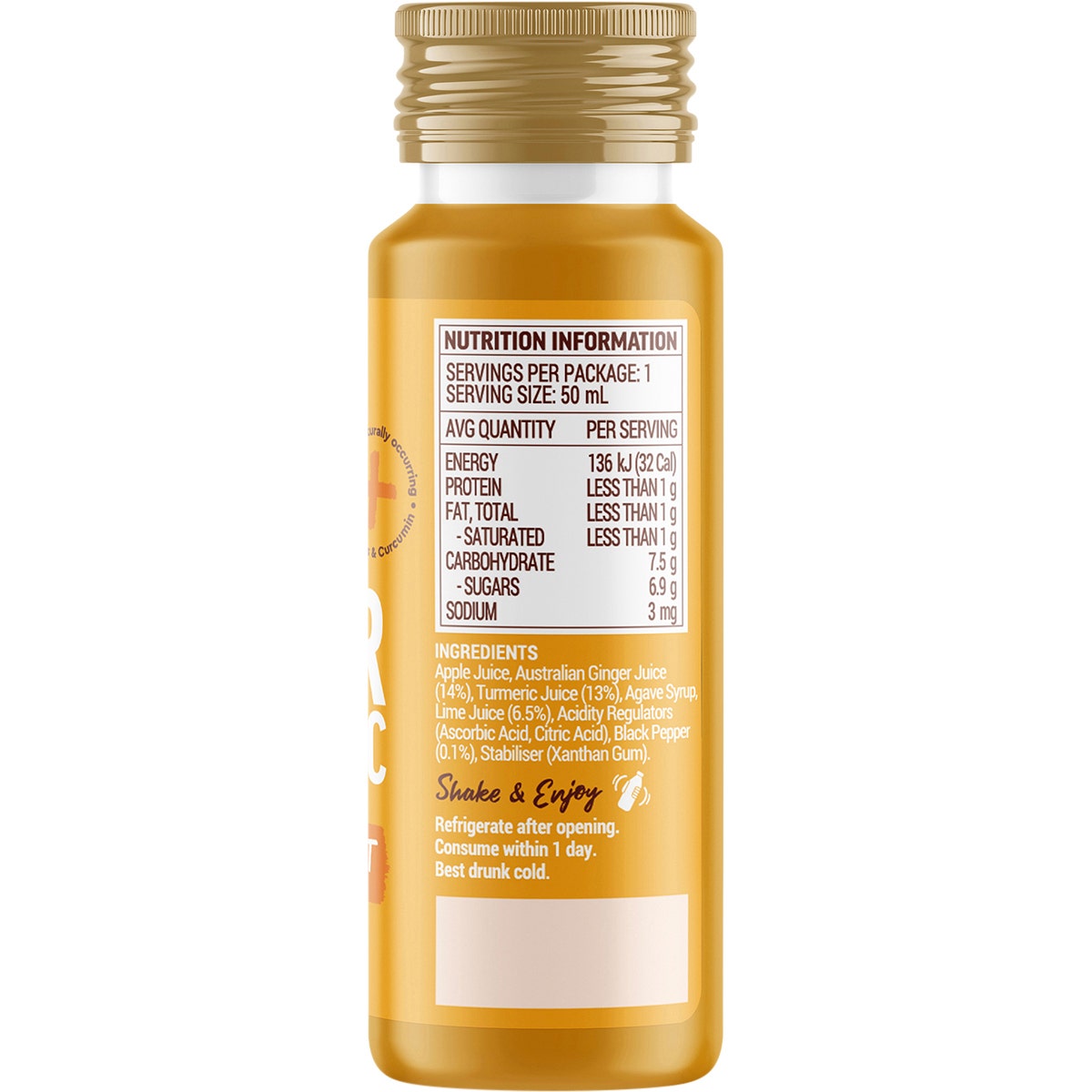 Buderim Ginger Ginger & Turmeric Wellness Shot 10x50ml - Cutprice Online