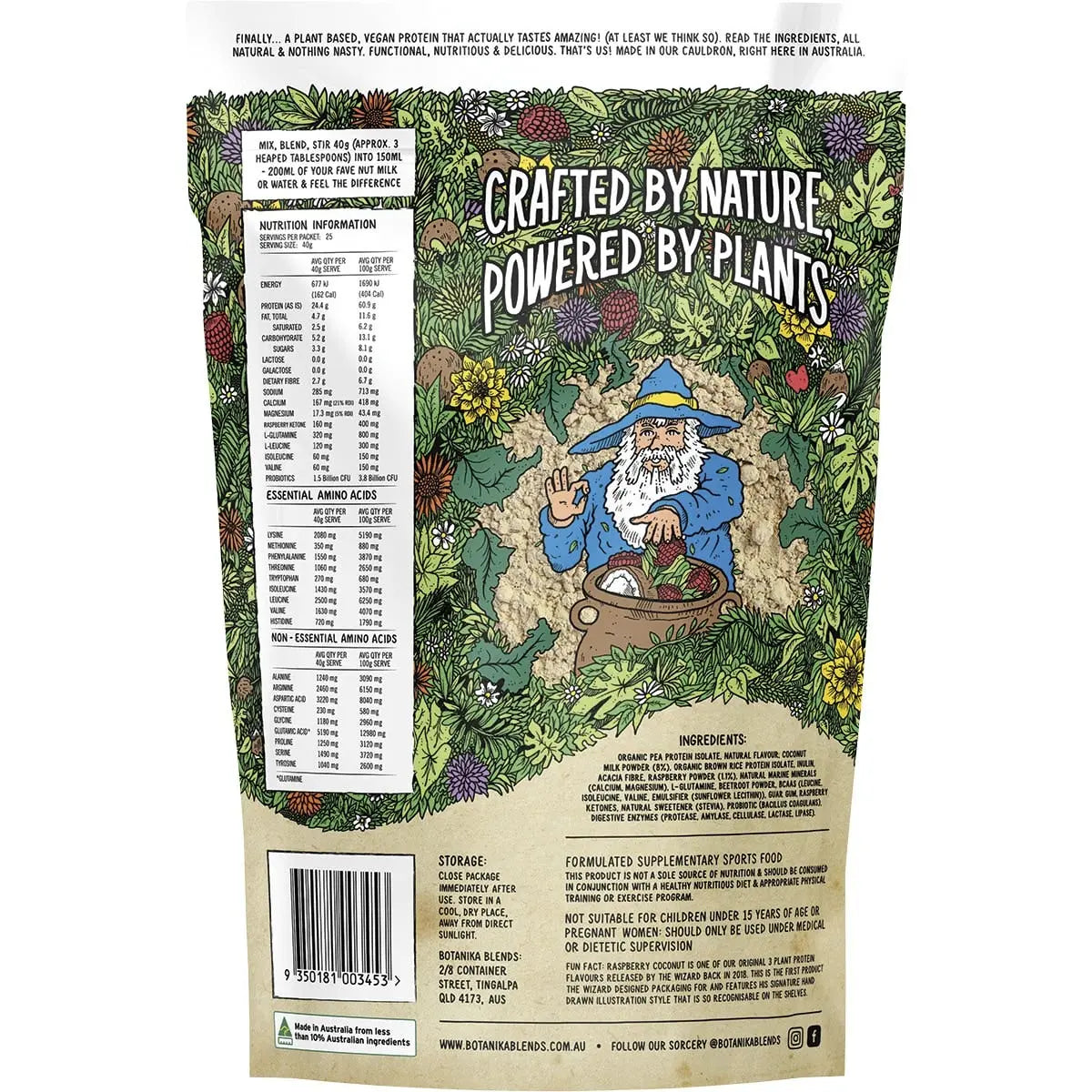 Botanika Blends Plant Protein Raspberry Coconut 1kg BOTANIKA BLENDS