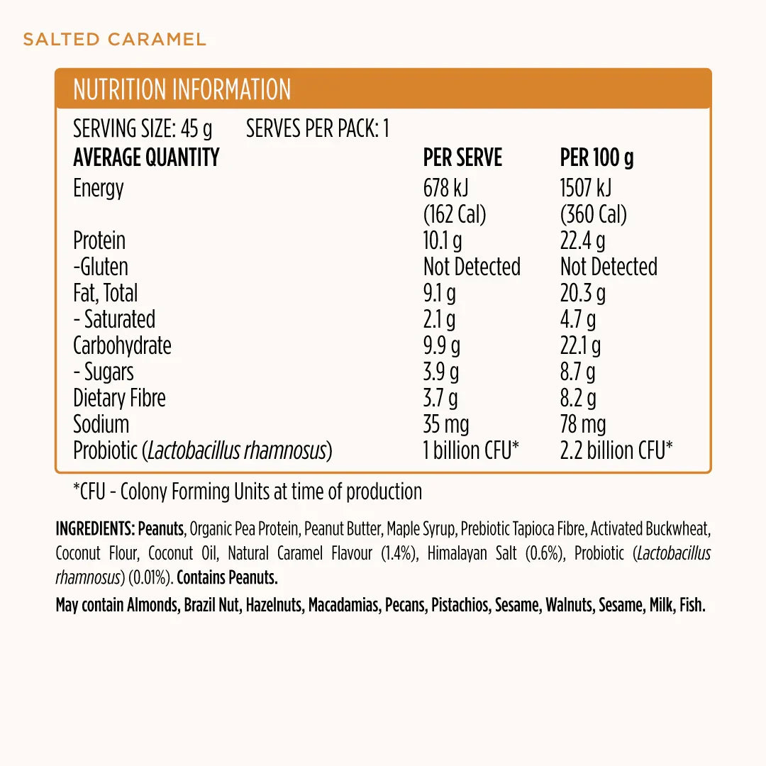 JShealth Protein Bar Salted Caramel 45g