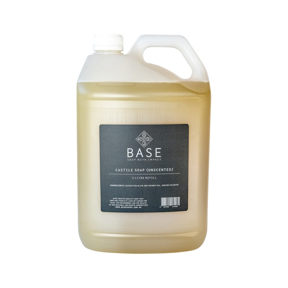 Base (Soap With Impact) Hand Wash Castile Soap (Unscented) Refill 5L - Cutprice Online