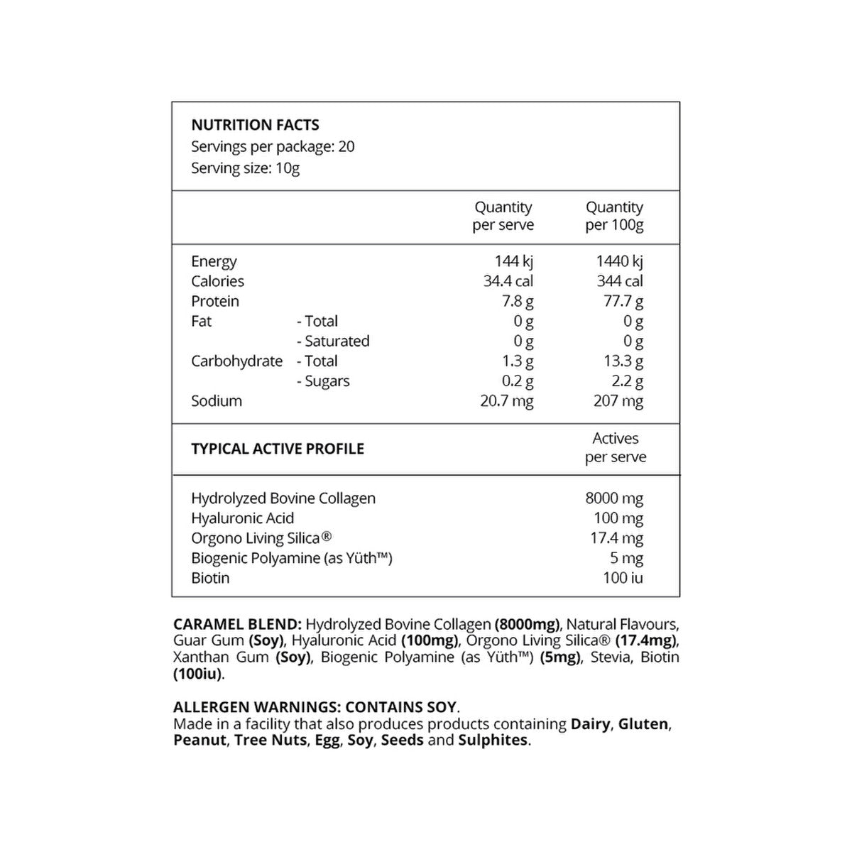 Before You Speak Collagen Complex Caramel 200g - Cutprice Online