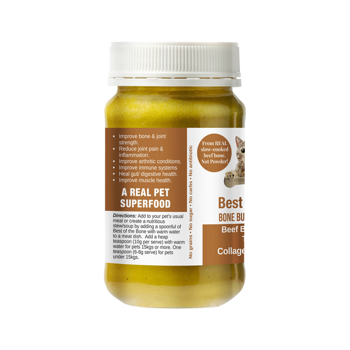 Best of the Bone Bone Buddies Pet Bone Broth Beef Concentrate With Organic Turmeric-ginger 375g - Cutprice Online