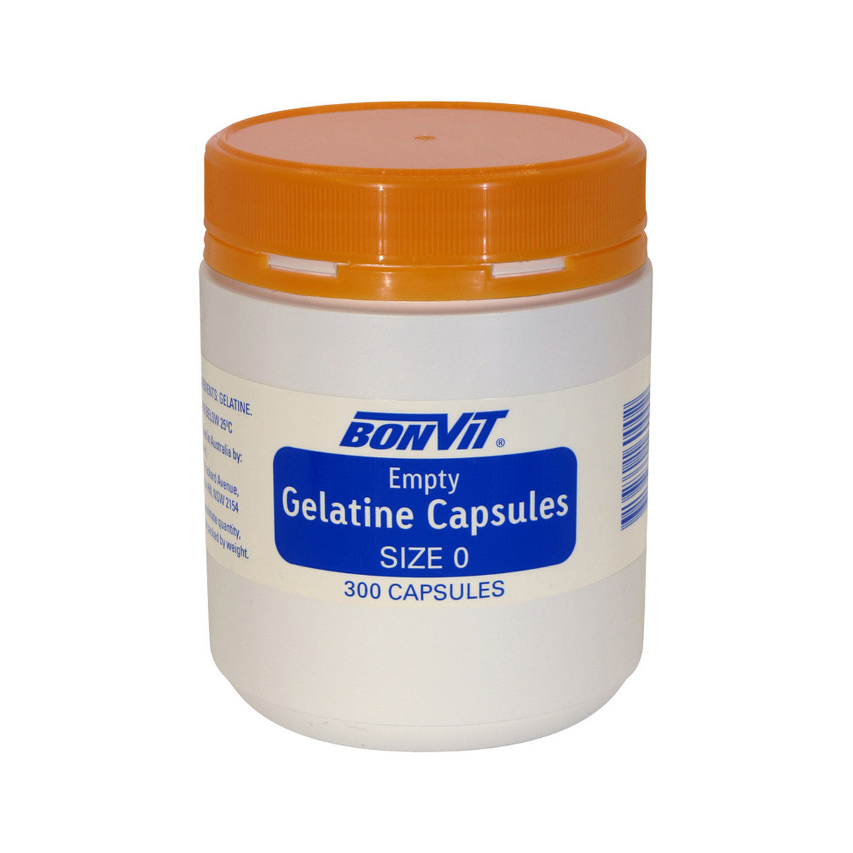 Bonvit Empty Gelatine Capsules Size '0' 300c BONVIT