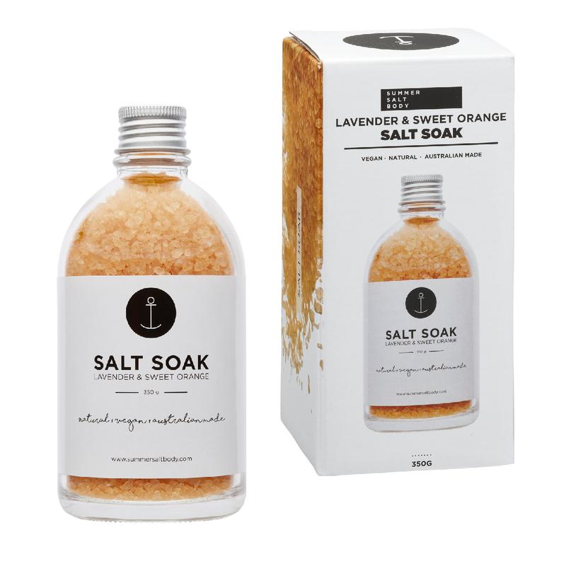 SUMMER SALT BODY Salt Soak Lavender & Sweet Orange 350g - Cutprice Online