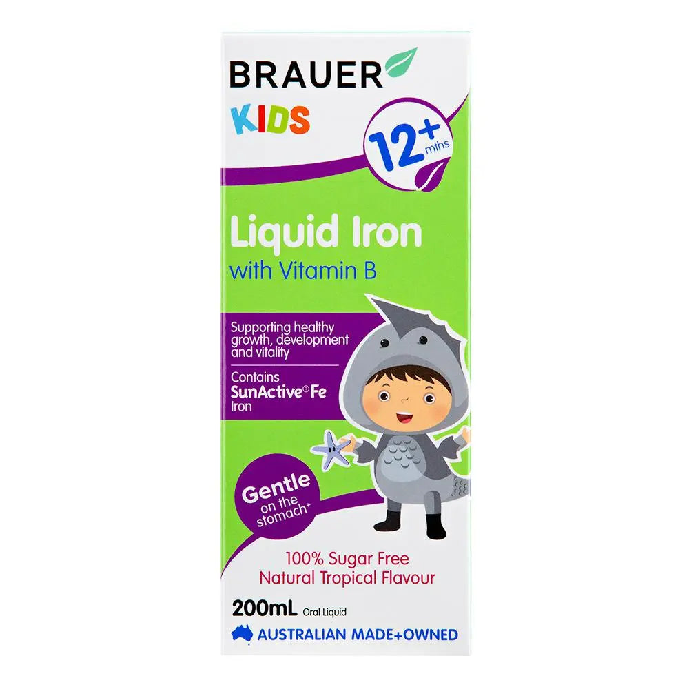 Brauer Kids Liquid Iron With Vitamin B 200ml BRAUER