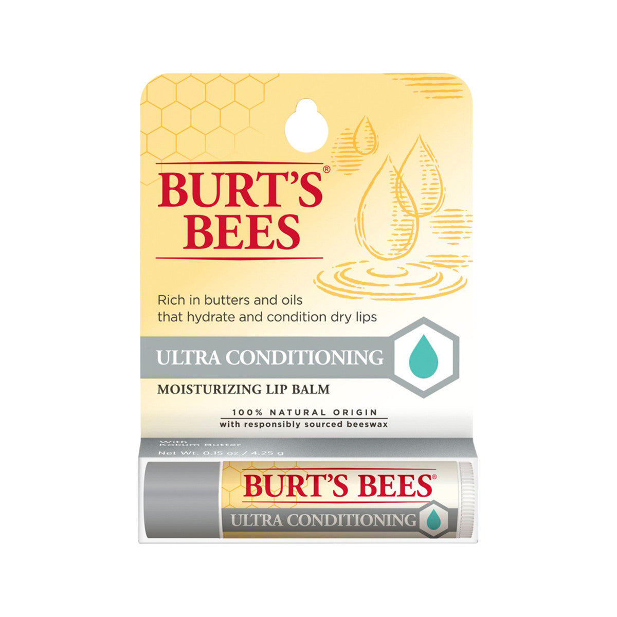 Burt's Bees Moisturising Lip Balm Ultra Conditioning 4.25g - Cutprice Online