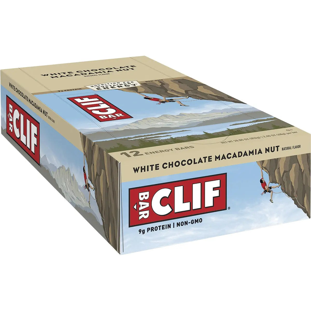 CLIF Energy Bar White Chocolate Macadamia 68g 12PK CLIF
