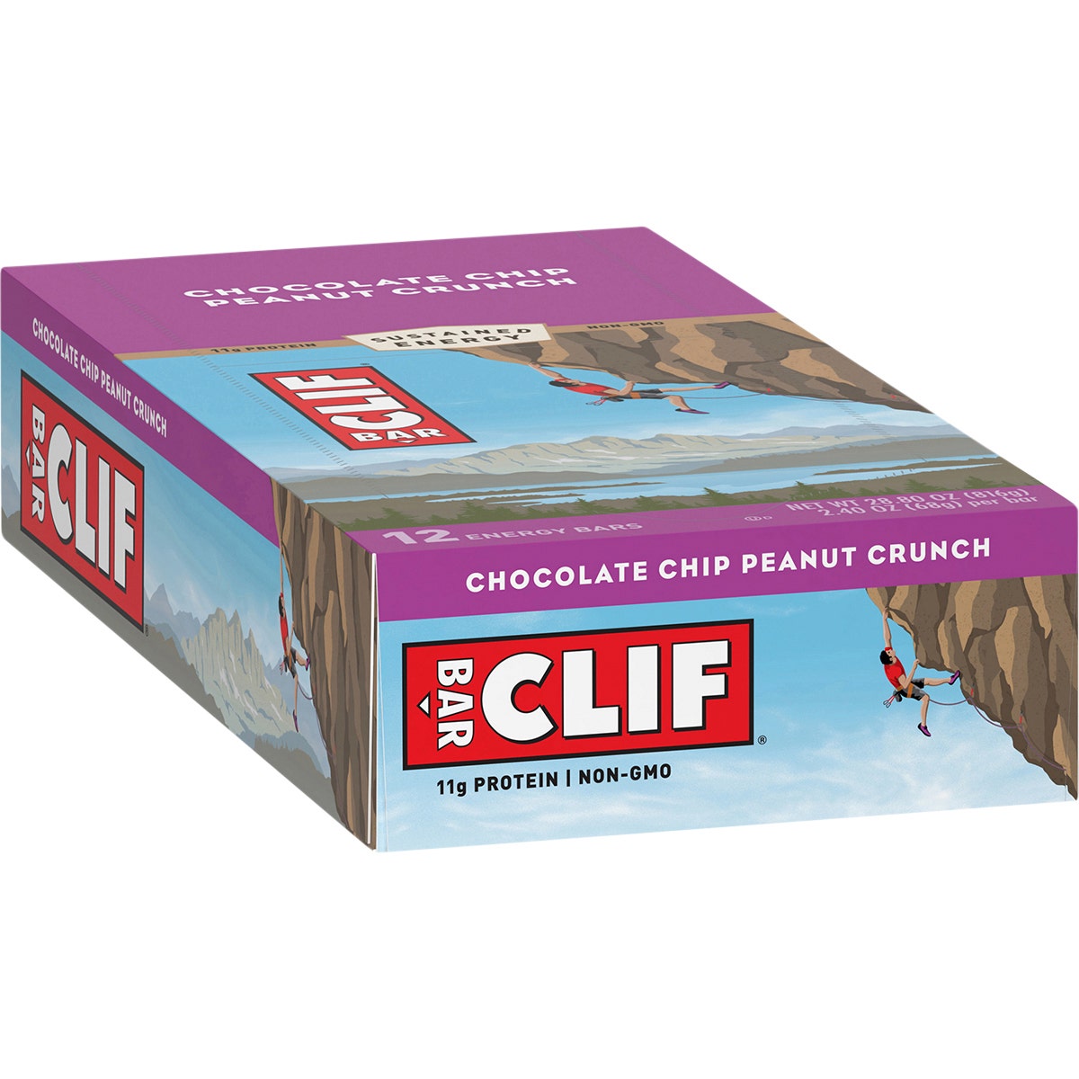 Clif Energy Bar Chocolate Chip Peanut Crunch 12x68g - Cutprice Online