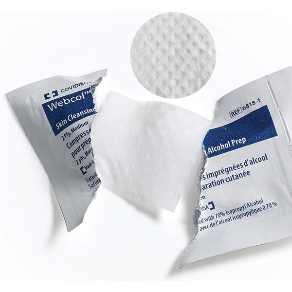 Webcol Skin Cleansing Alcohol Prep Swabs 2 Ply Box of 200