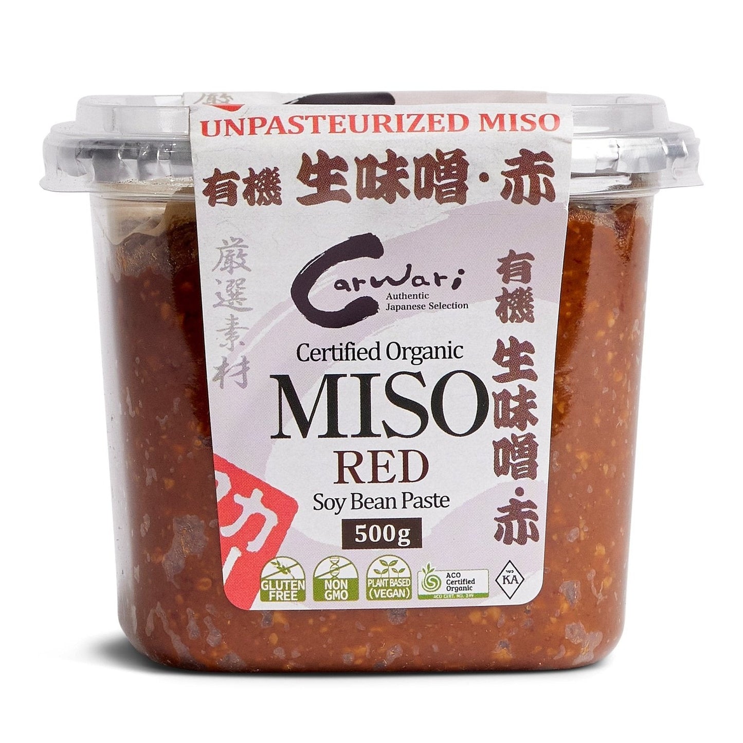 Carwari Organic Miso Paste Red 500g Carwari Organic
