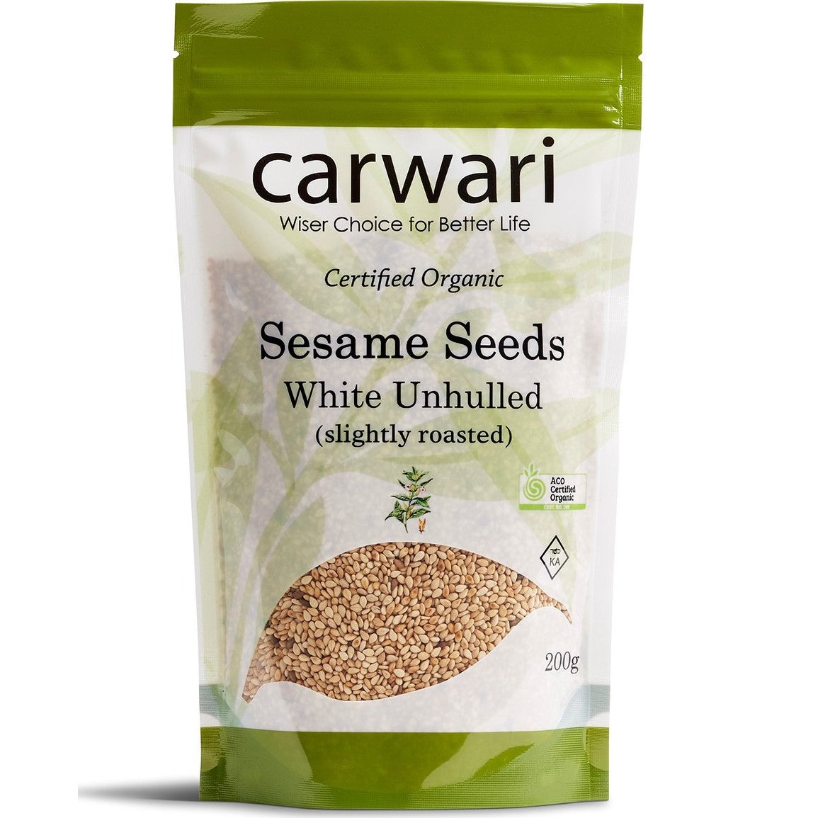Carwari Organic Sesame Seeds Unhulled 200g Carwari Organic