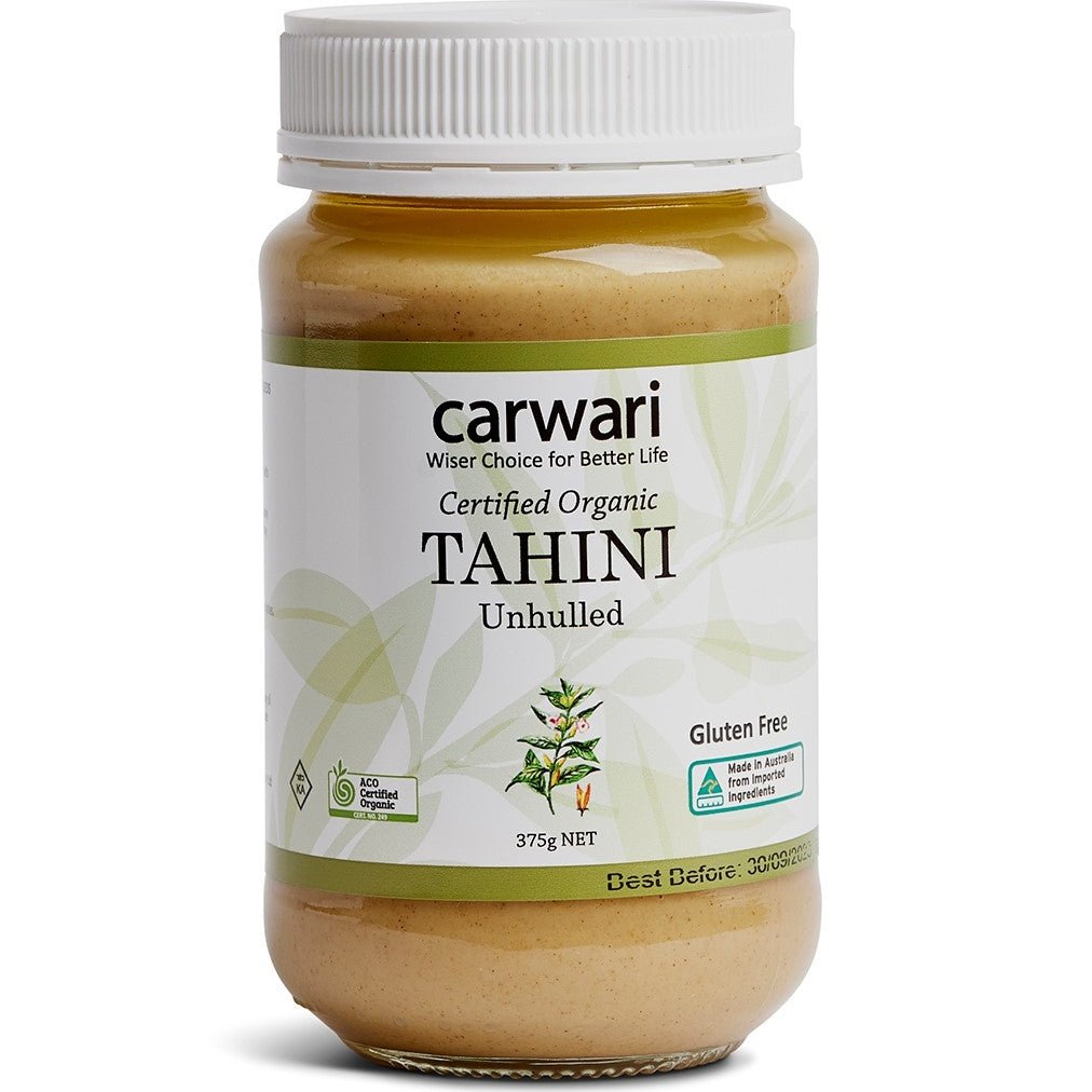 Carwari Organic Tahini Unhulled 375g Carwari Organic