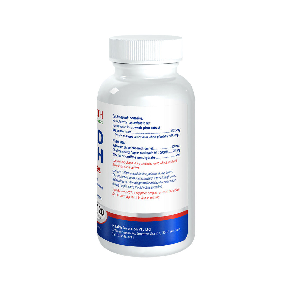 Cabot Health Thyroid Health 120c - Cutprice Online