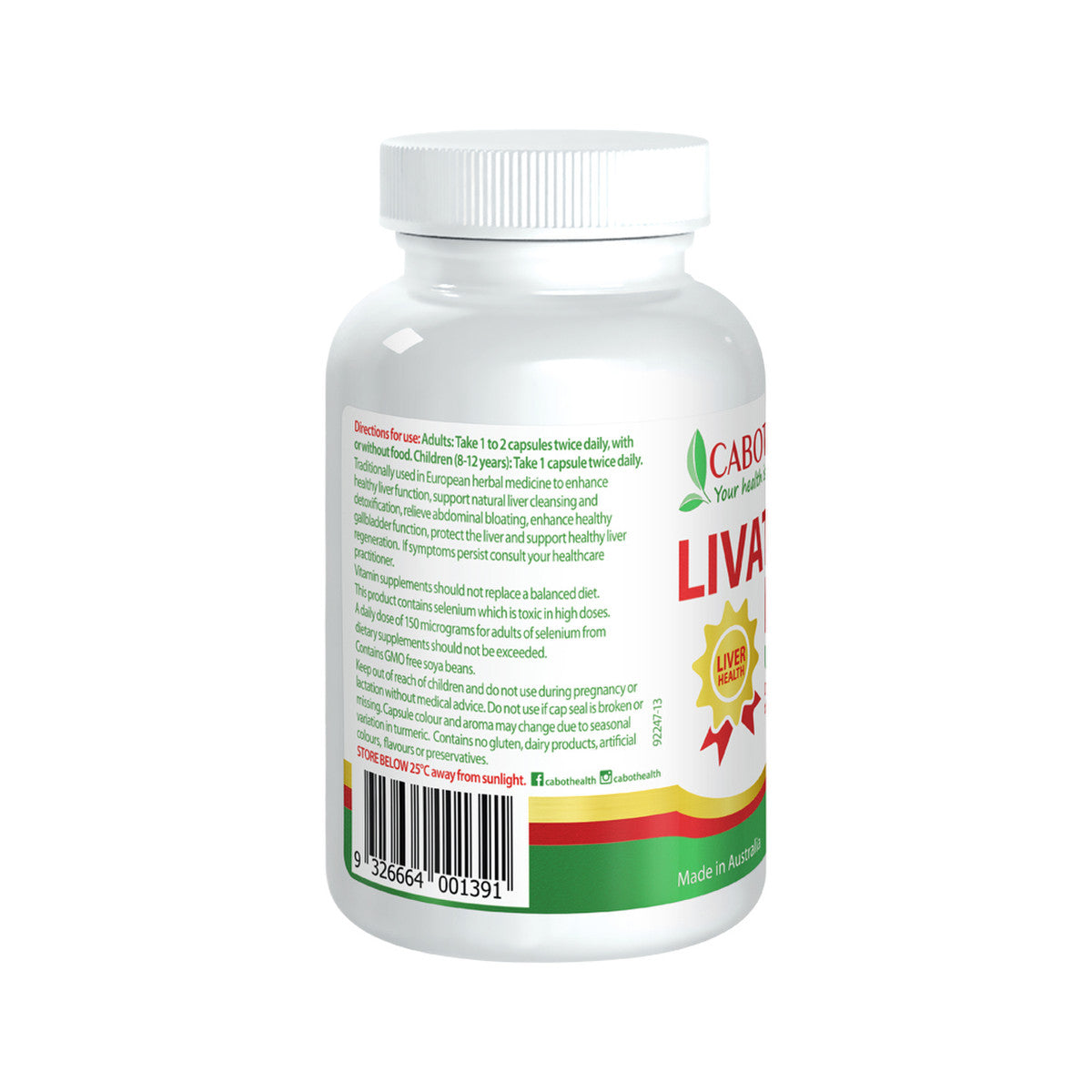 Cabot Health LivaTone Plus 60c - Cutprice Online
