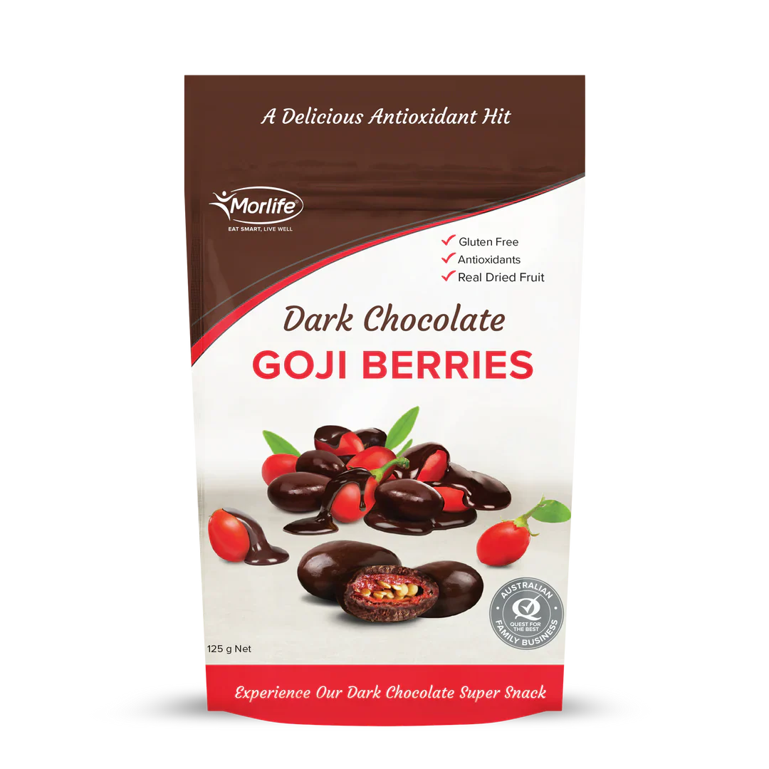 Morlife Dark Chocolate Goji Berries 125g - Cutprice Online