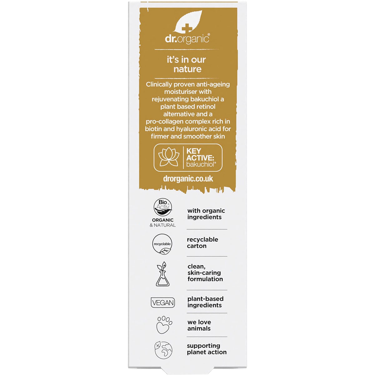 DR ORGANIC Pro Collagen Plus+ Anti-Ageing Moisturiser Bakuchiol 50ml - Cutprice Online