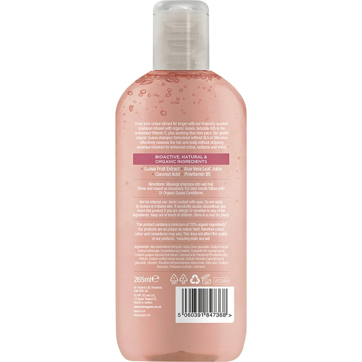 DR ORGANIC Shampoo Organic Guava 265ml DR ORGANIC