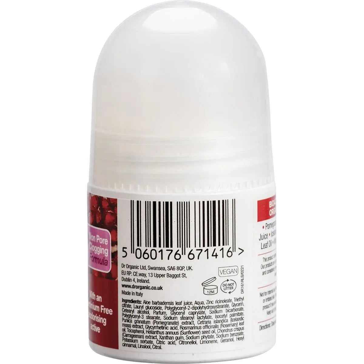 DR ORGANIC Roll-on Deodorant Organic Pomegranate 50ml DR ORGANIC