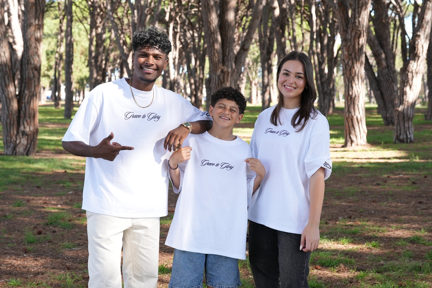 GOSPEL APPAREL - WHITE GRAVE TO GLORY BOXY T-SHIRT