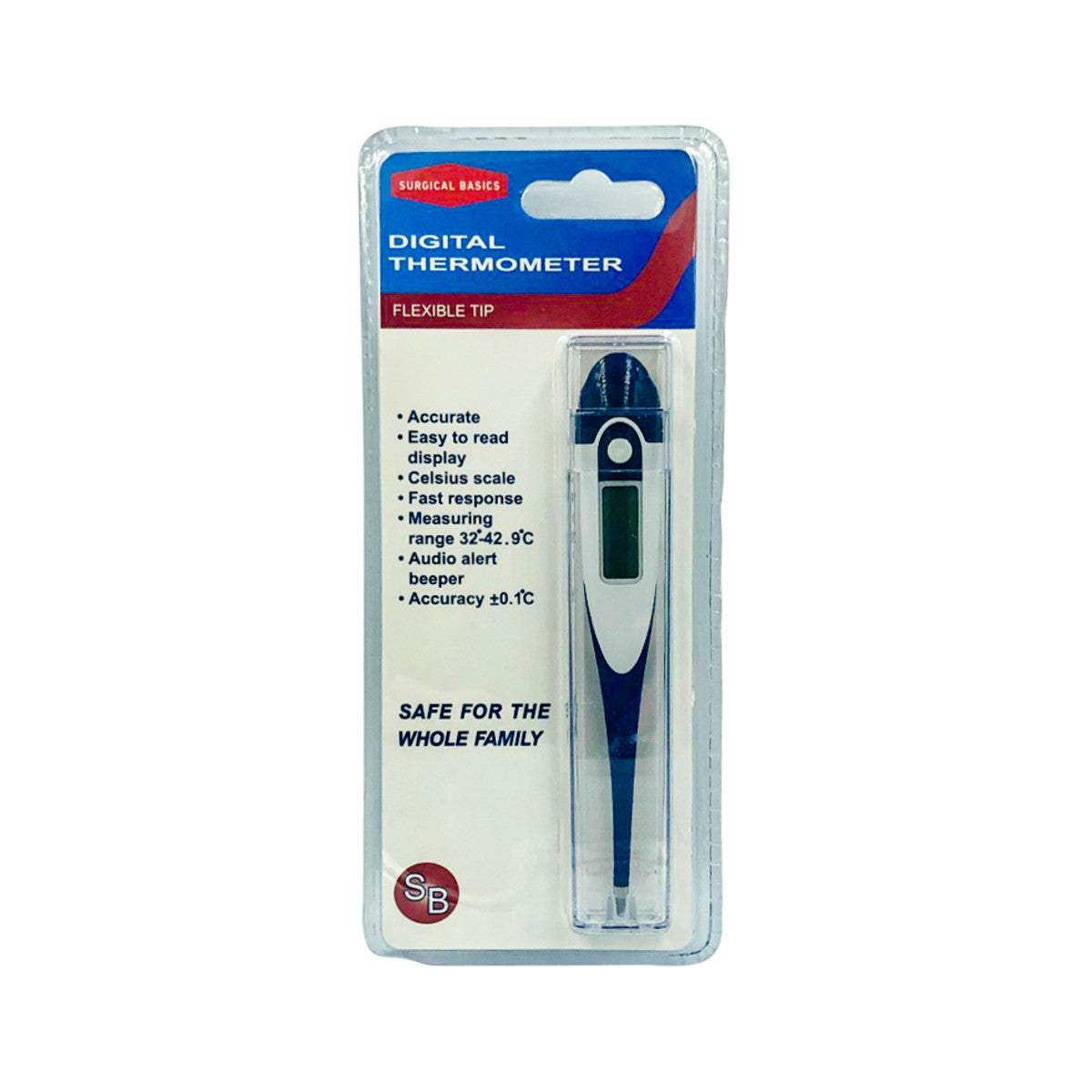 Surgical Basics Digital Thermometer (32 - 42 degrees) with Flexible Tip - Cutprice Online