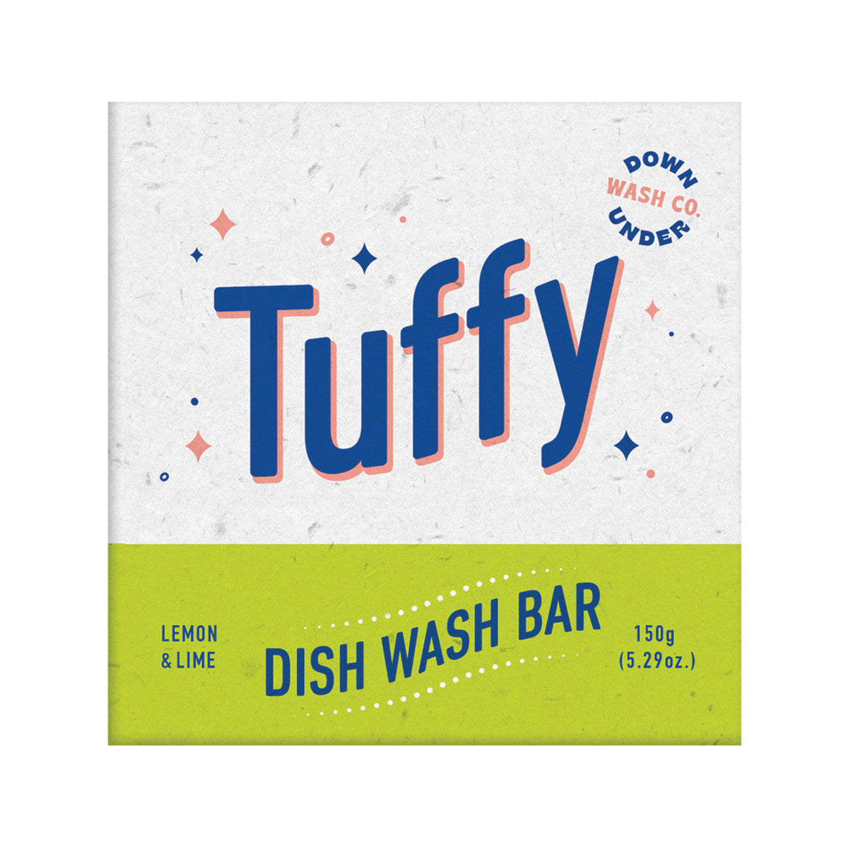 Downunder Wash Co. Tuffy Dish Wash Bar Lemon & Lime 150g DOWNUNDER WASH CO.