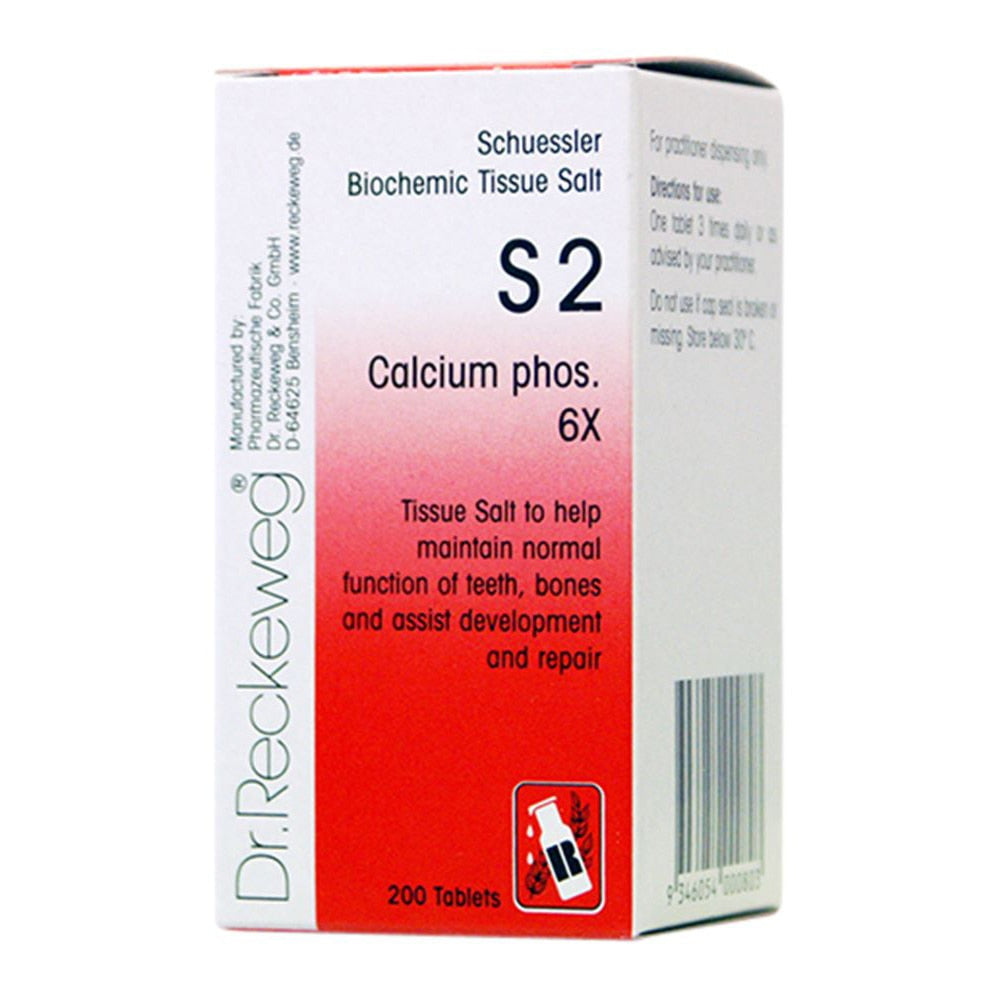 Dr. Reckeweg Schuessler BioChemic Tissue Salt S2 (Calcium phos. 6X) 200t - Cutprice Online