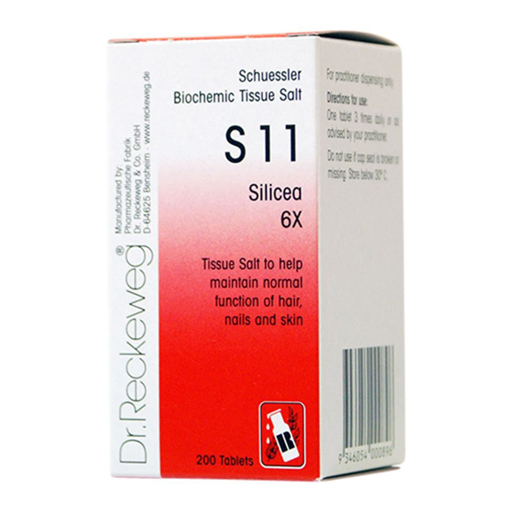 Dr. Reckeweg Schuessler BioChemic Tissue Salt S11 (Silicea 6X) 200t - Cutprice Online