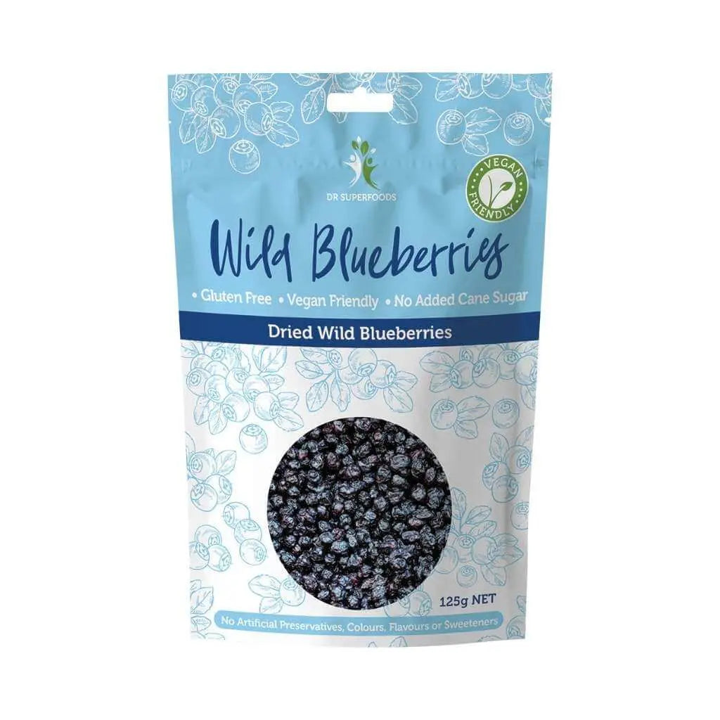 DR SUPERFOODS Dried Wild Blueberries 125g DR SUPERFOODS