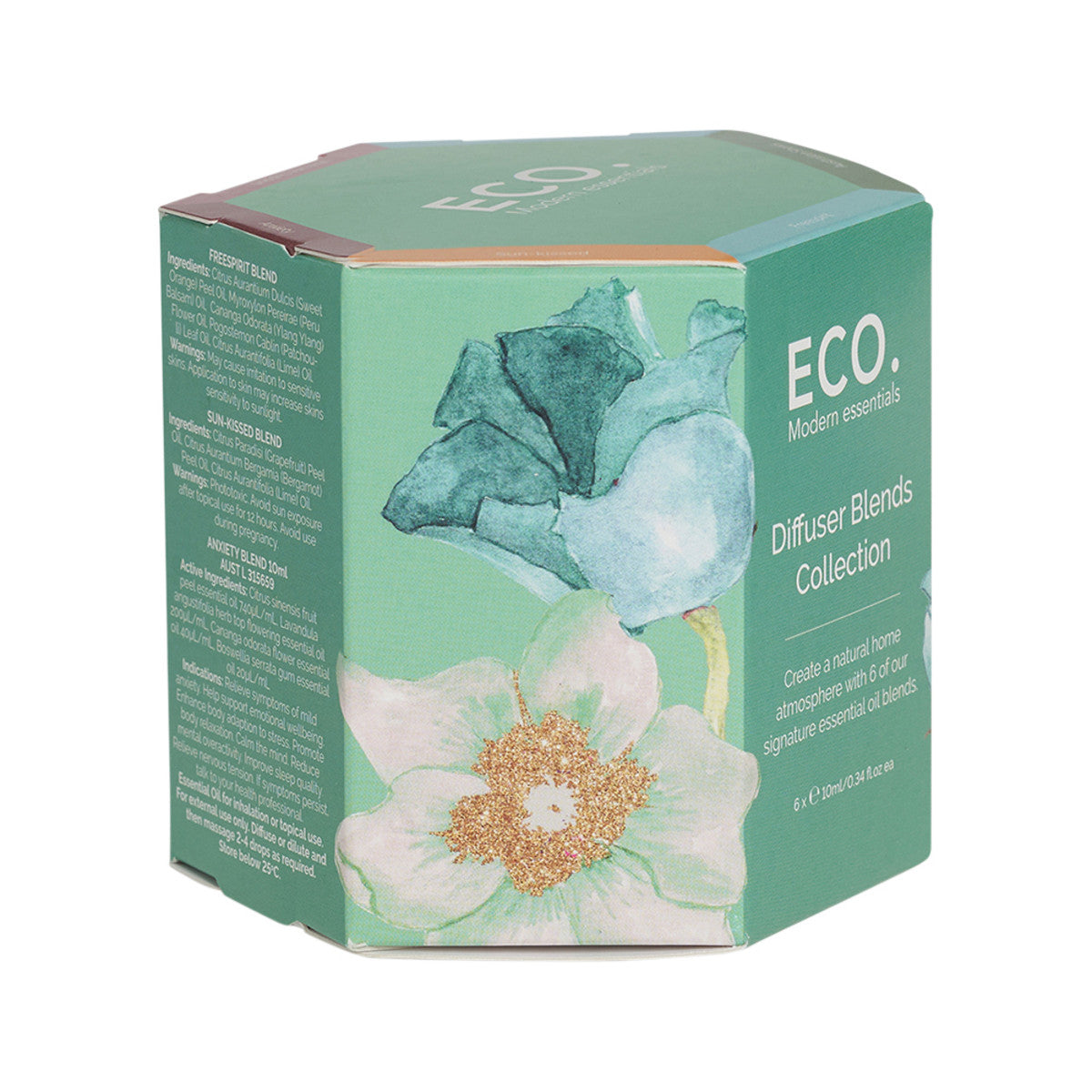 ECO. Modern Essentials Essential Oil Diffuser Blends Collection 10ml x 6 Pack ECO MODERN ESSENTIALS