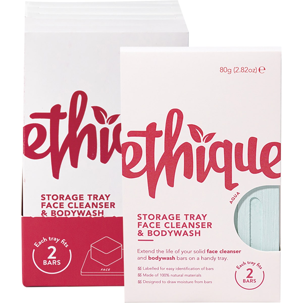 ETHIQUE Storage Tray Face Cleanser & Bodywash - Aqua (Pack of 1) ETHIQUE