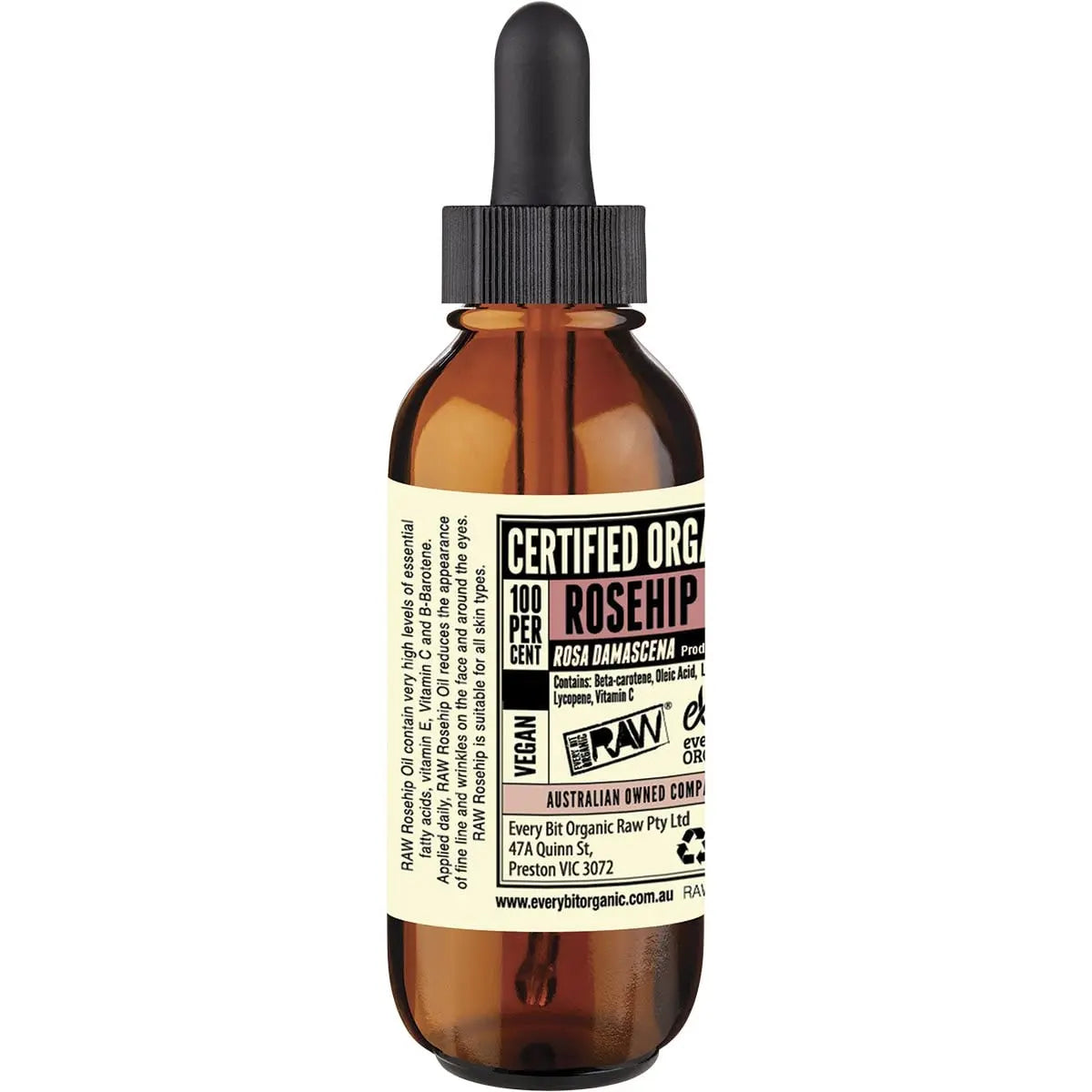 EVERY BIT ORGANIC RAW Rosehip Oil 25ml EVERY BIT