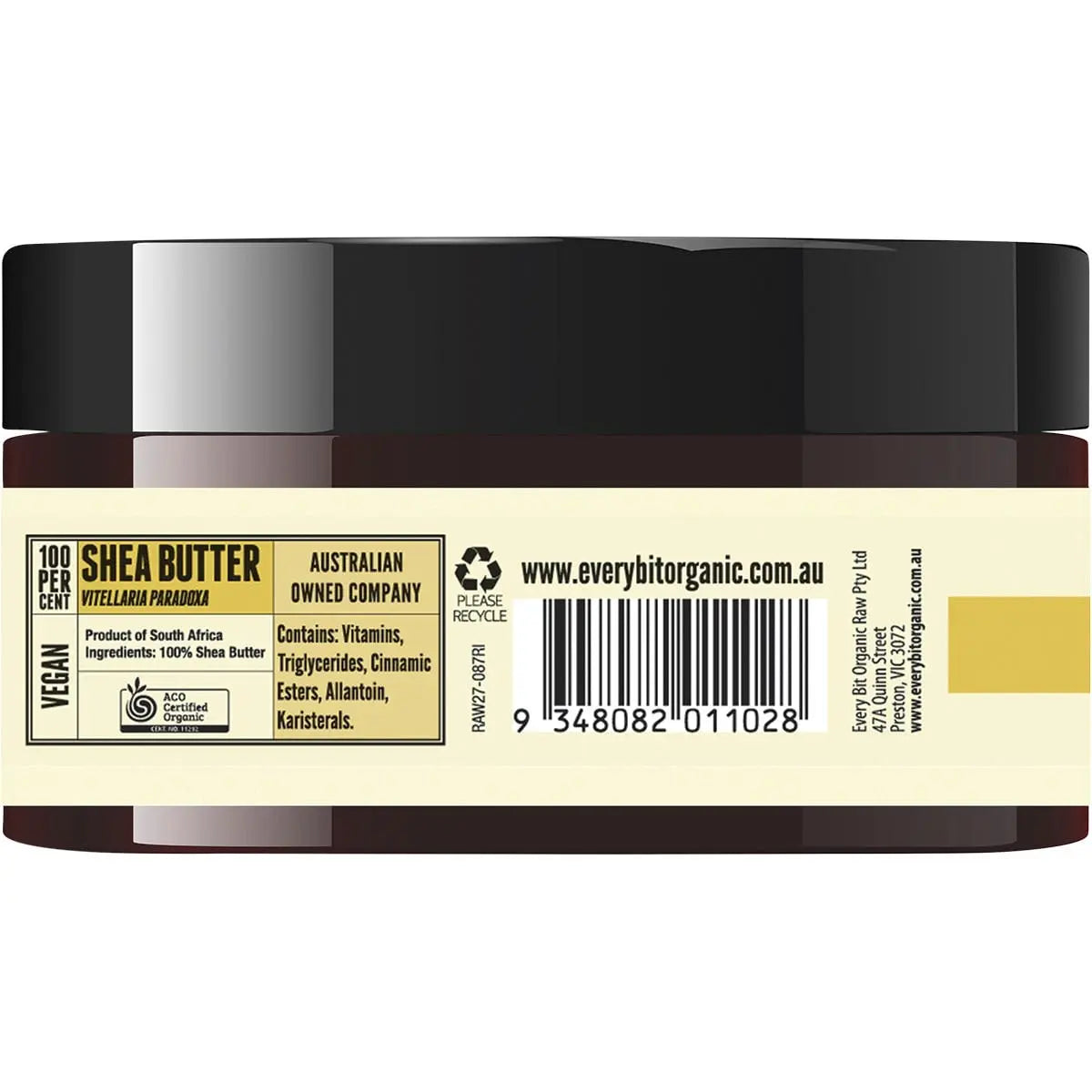 EVERY BIT ORGANIC RAW Shea Butter 100g EVERY BIT