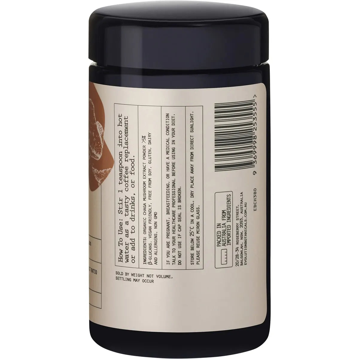 EVOLUTION BOTANICALS Organic Chaga King of Mushrooms 80g - Cutprice Online