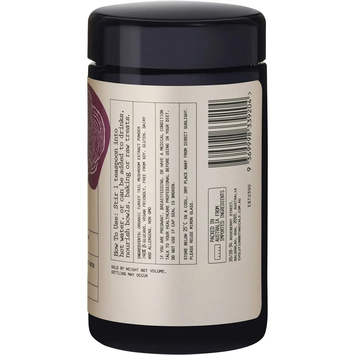 EVOLUTION BOTANICALS Organic Turkey Tail Energy Force 90g - Cutprice Online