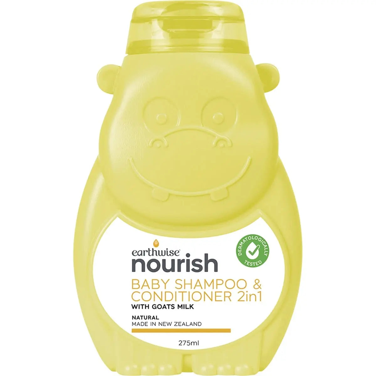 EARTHWISE NOURISH Hippo Baby Shampoo & Conditioner 2in1 275ml EARTHWISE