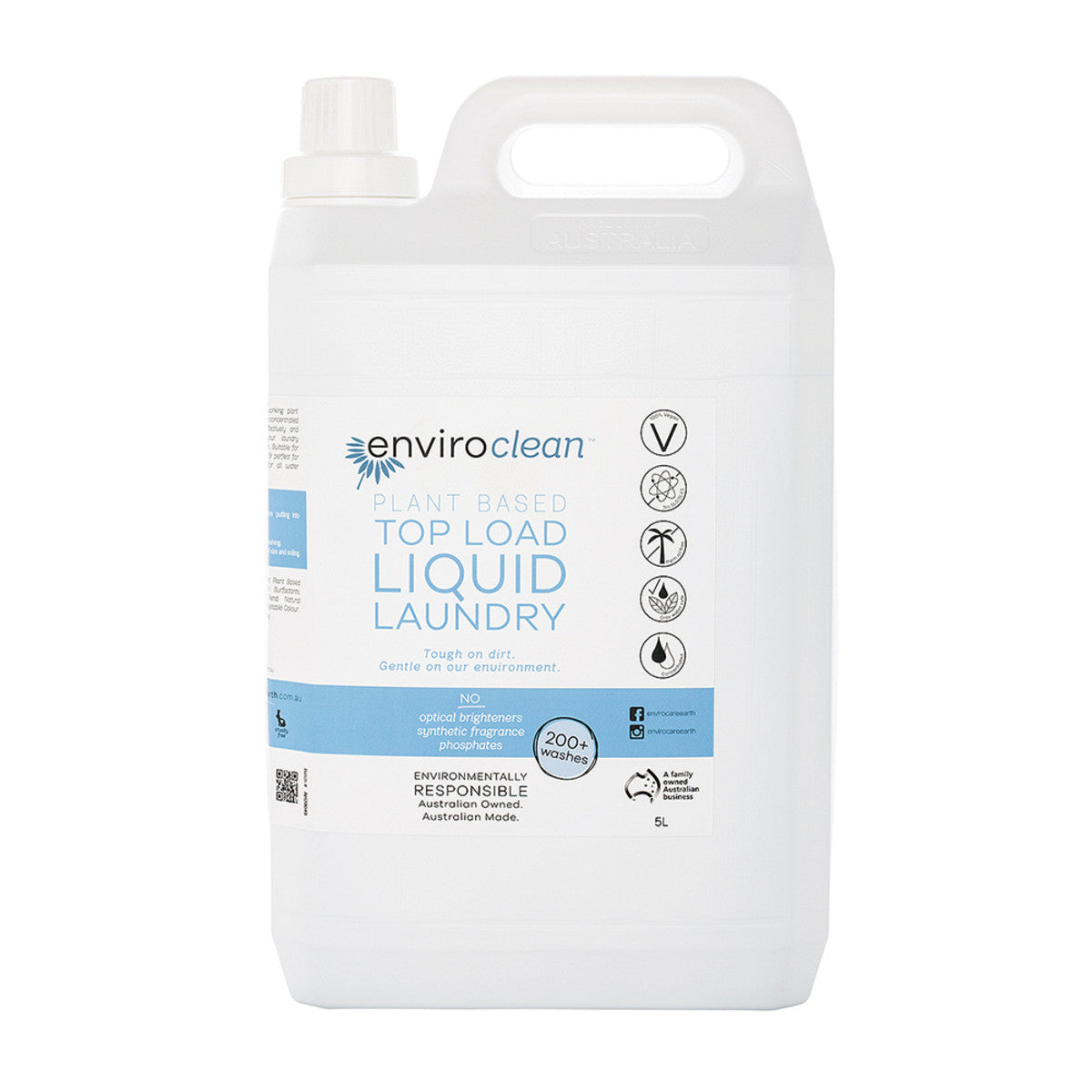 EnviroClean Plant Based Liquid Laundry Top Load 5L - Cutprice Online