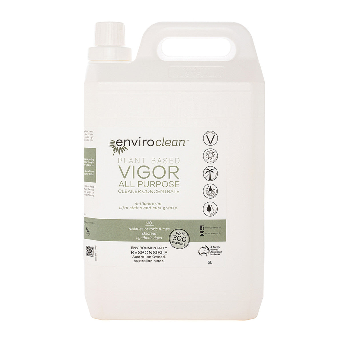 EnviroClean Plant Based Vigor All Purpose Cleaner Concentrate 5L - Cutprice Online