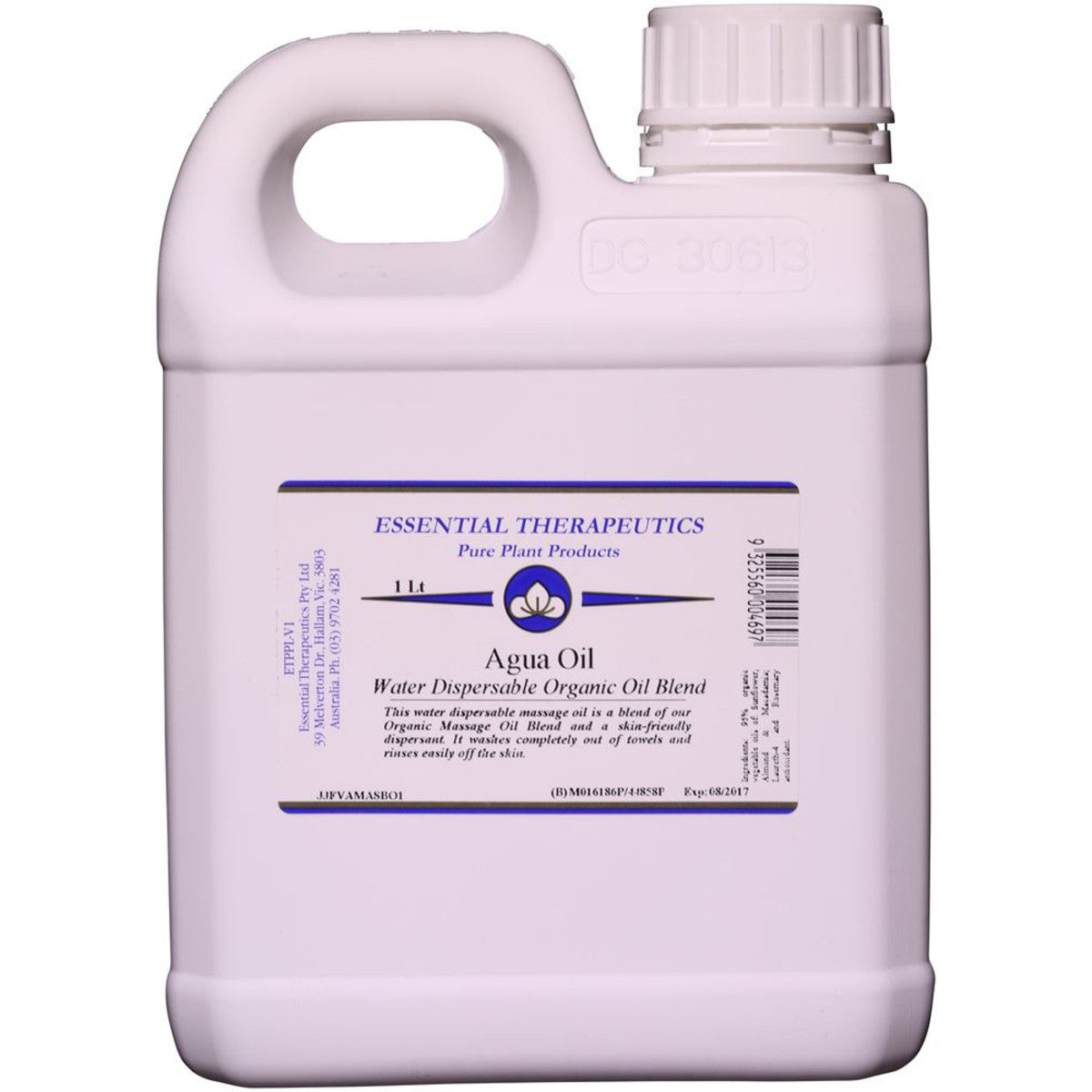 Essential Therapeutics Massage Oil Blend Agua 1L ESSENTIAL THERAPEUTICS