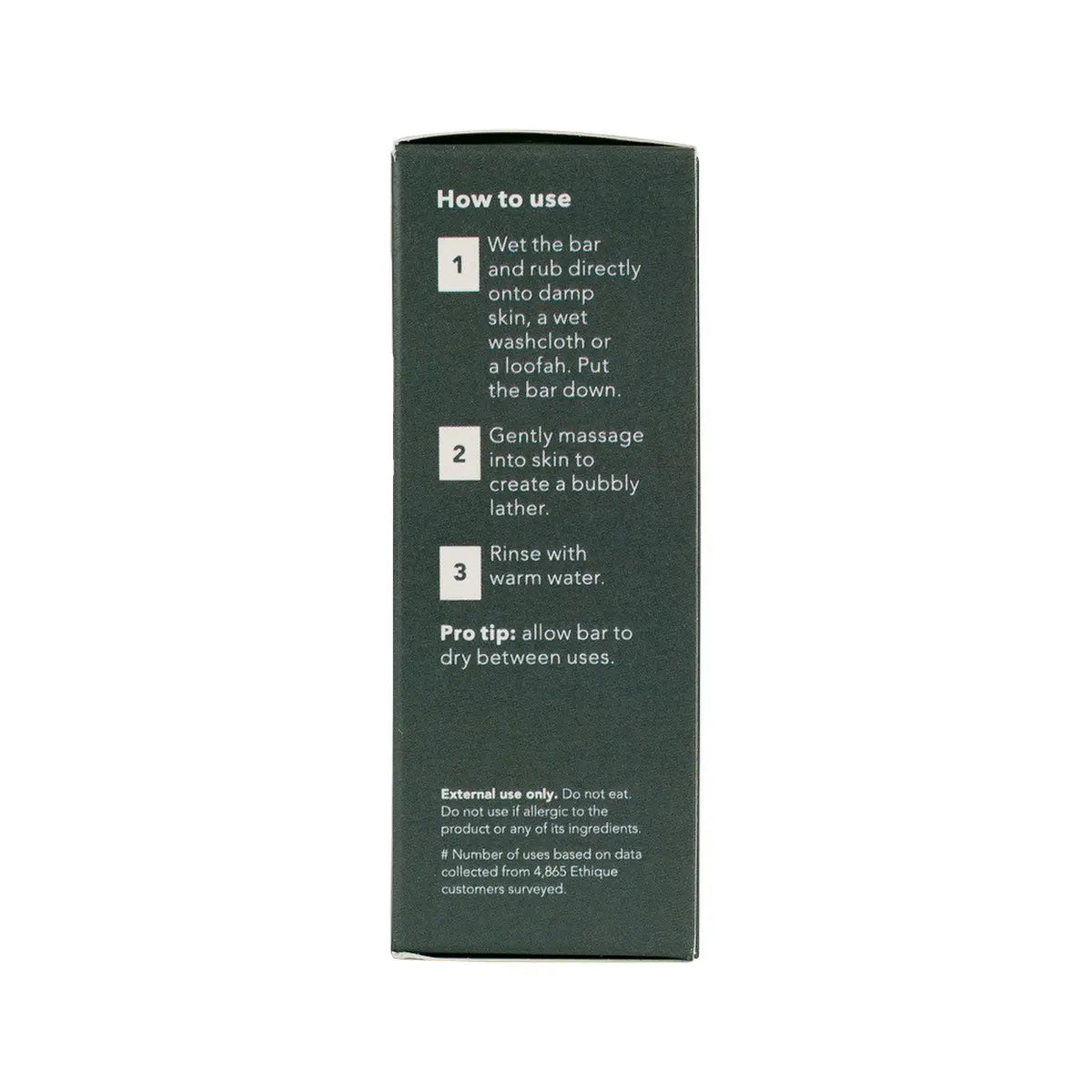 ETHIQUE Solid Bodywash Bar Charcoal, Kaolin & Oatmeal 120g ETHIQUE
