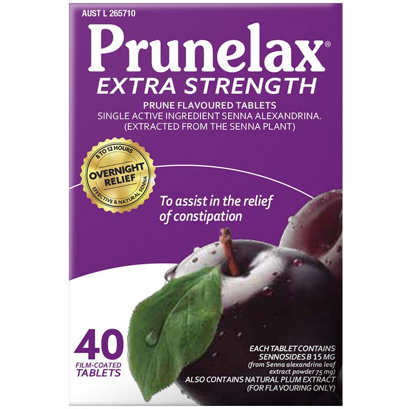 Prunelax Extra Strength 40 Tablets - Cutprice Online