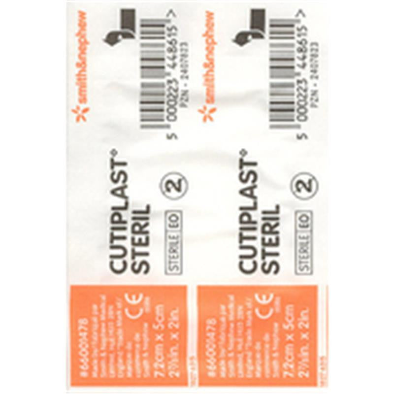 Cutiplast Steril 1478 - 7.2cm x 5cm - 1 Pack - Cutprice Online