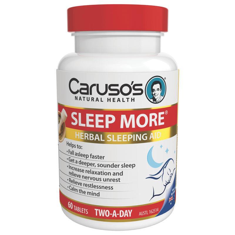 Caruso's Natural Health Sleep More 60 Tablets - Cutprice Online