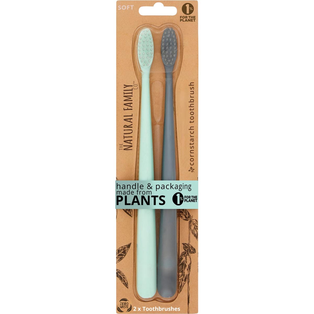 NFCO. Bio Toothbrush (Twin Pack) Soft - Assorted Colours 8x2pk - Cutprice Online