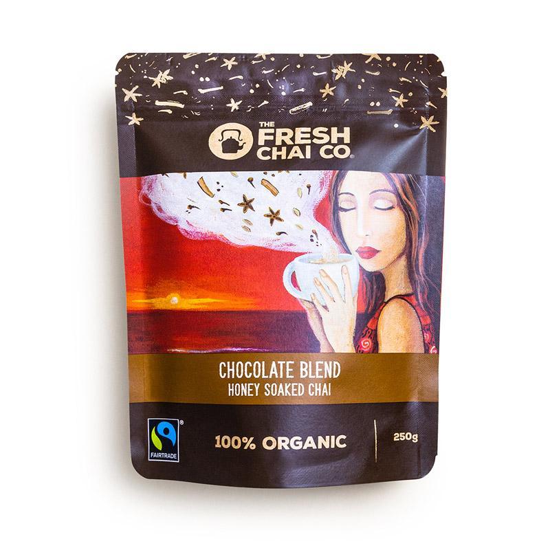 THE FRESH CHAI CO Chocolate Blend Honey Soaked Chai 250g - Cutprice Online