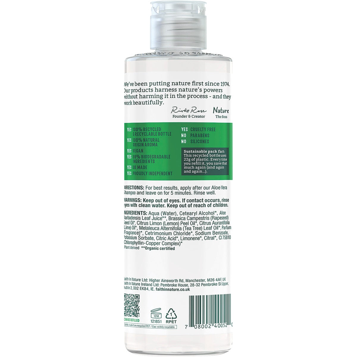 FAITH IN NATURE Conditioner Rejuvenating Aloe Vera 400ml - Cutprice Online