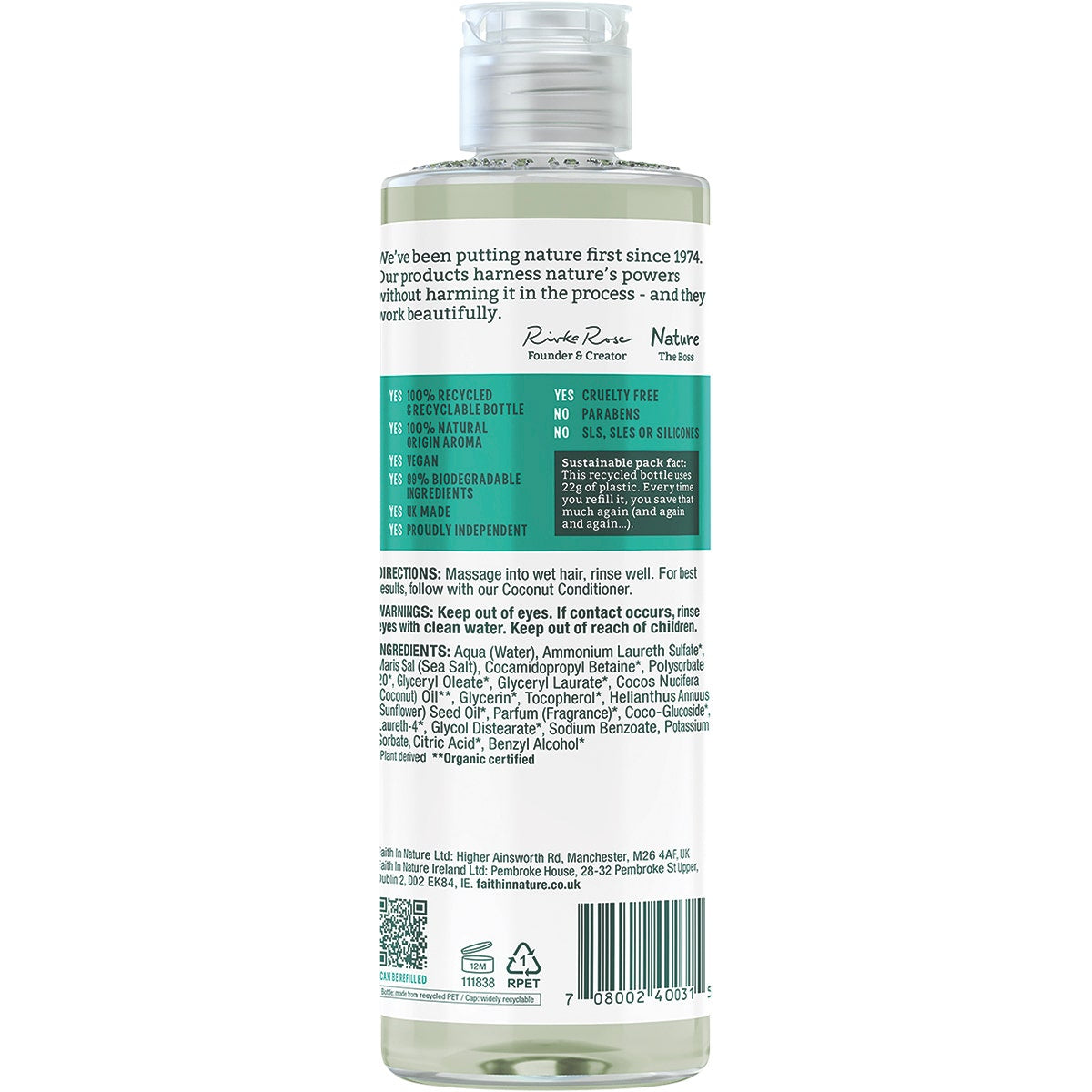 FAITH IN NATURE Shampoo Hydrating Coconut 400ml - Cutprice Online