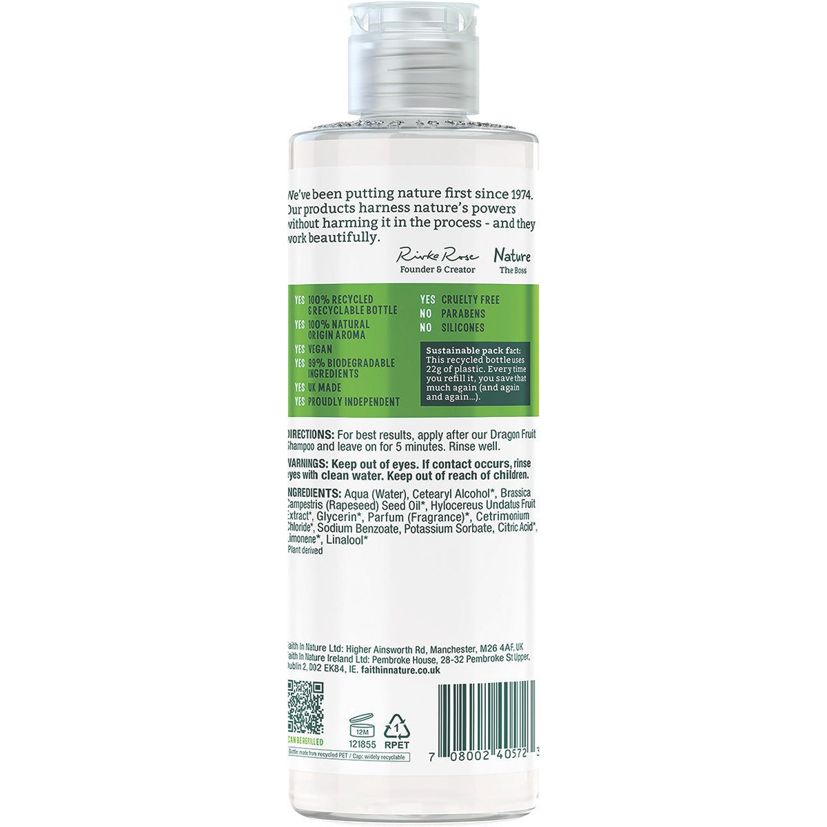 FAITH IN NATURE Conditioner Revitalising Dragon Fruit 400ml - Cutprice Online