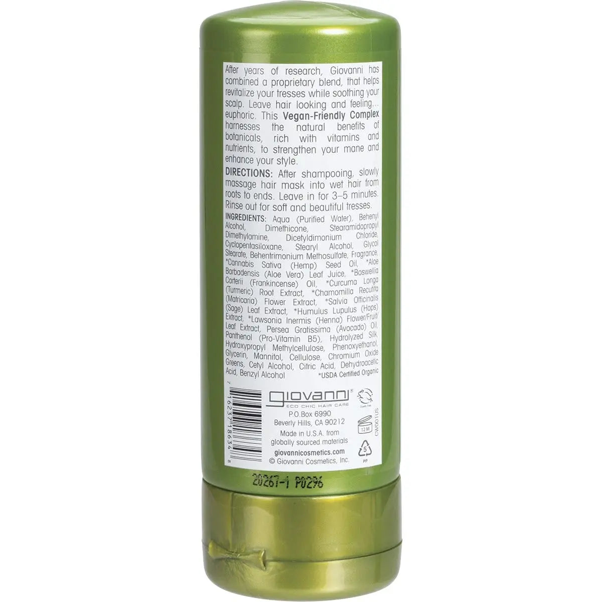 Giovanni Deep Conditioning Hair Mask Hemp Hydrating 147ml GIOVANNI
