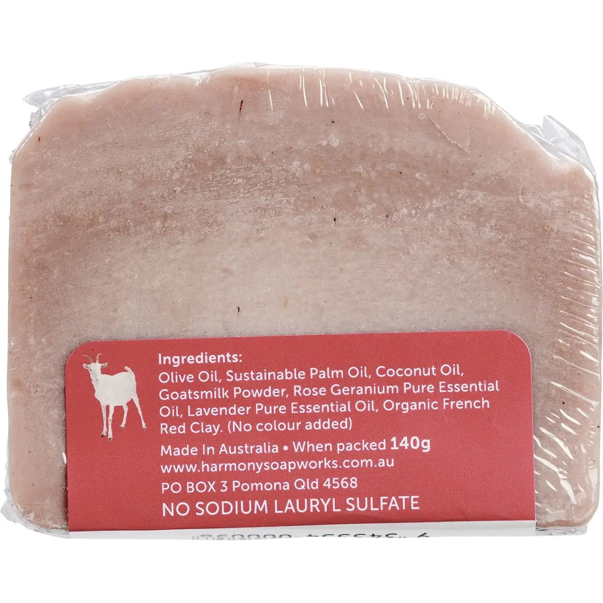 HARMONY SOAPWORKS Goat's Milk Soap Rose Geranium 140g HARMONY