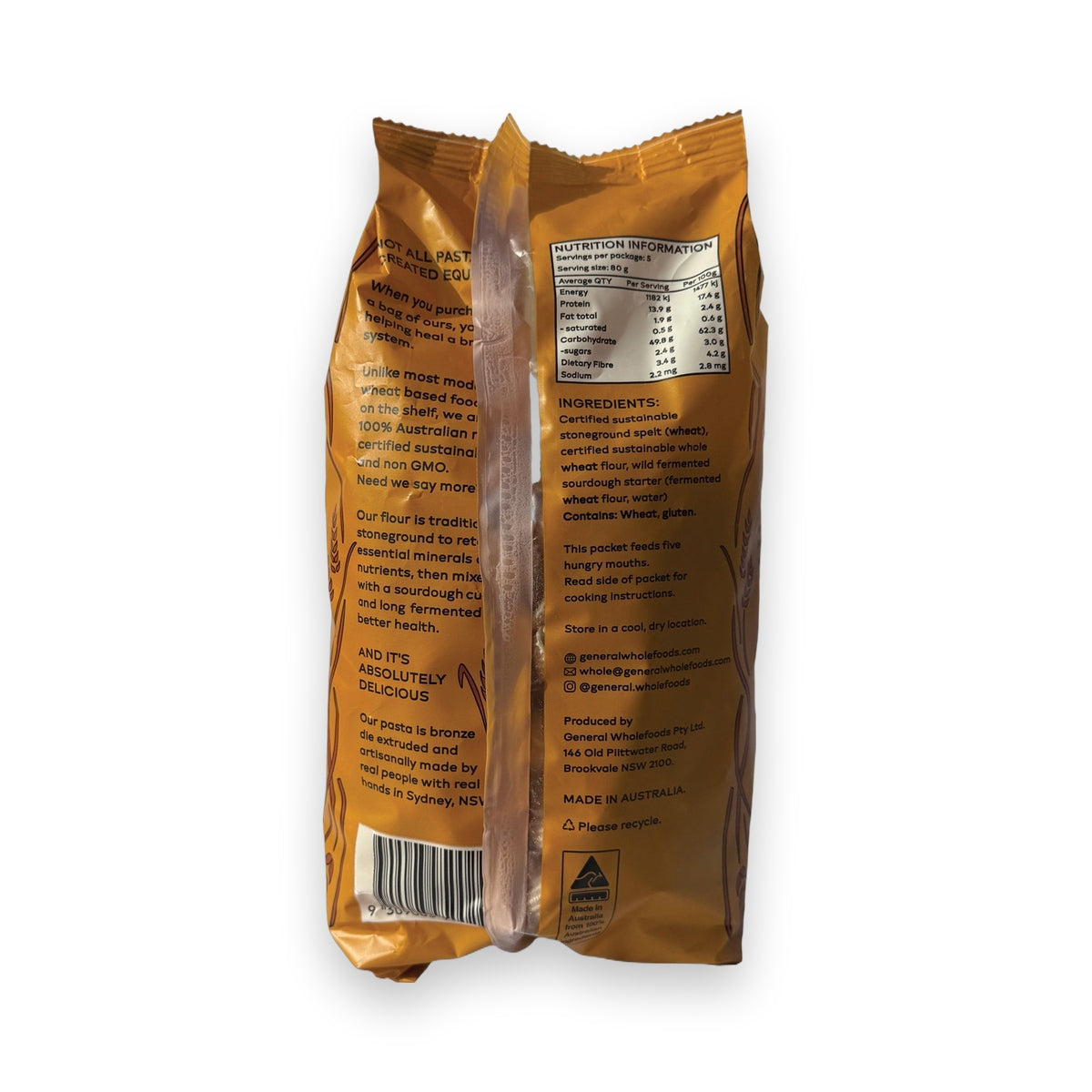General Wholefoods Spelt Pasta Shells 400g